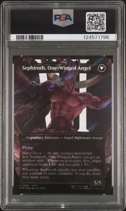 Magic MTG Sephiroth Final Fantasy CHAR Borderless Surge Foil #0527 PSA 10 - Image 2
