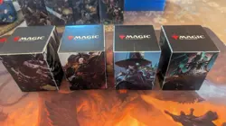 MtG Warhammer 40k Complete Set of Commander Decks with UltraPro Deck Boxes - Image 1