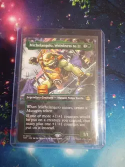 Michelangelo, Weirdness to 11 Borderless Teenage Mutant Ninja Turtles Foil 0214 - Image 1