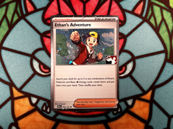 Ethan's Adventure - 165/182 - Play! Pokemon Prize Pack - Cosmo Holo - Image 1