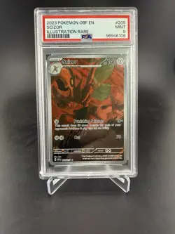 Scizor 205/197 Illustration Rare Pokemon Obf En-Obsidian Flames 2023 PSA 9 NM-MT - Image 1