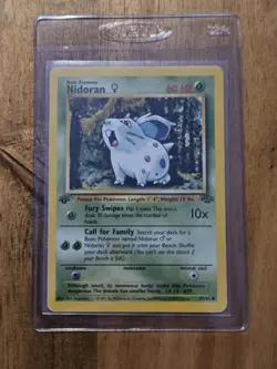 Nidoran 1st Edition - Near Mint - 57/64 Jungle Set - 1999 - WOTC - Pokemon TCG - Image 1