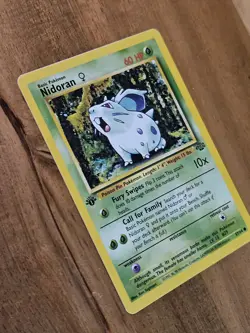 Nidoran 1st Edition - Near Mint - 57/64 Jungle Set - 1999 - WOTC - Pokemon TCG - Image 3