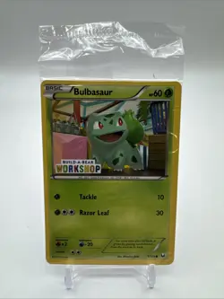 Pokemon Build a Bear Workshop Bulbasaur Promo Trading 1/108 SEALED NEW - Image 1