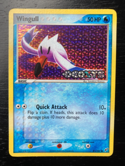 Pokemon EX Deoxys Reverse -Holo Stamped Wingull 81/107 EX/LP Condition. - Image 1