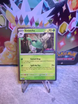 Sinistcha Pokemon Twilight Masquerade Stamped BEST BUY Promo - Image 1