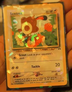 Pokemon Sentret Neo Discovery Holo Card HP 50 Attack 20 63/75 2001 Nintendo - Image 1