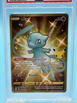 Mew 025/025 Secret Rare PSA 9 Pokemon TCG Celebrations - Image 2