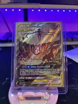 Espeon & Deoxys GX - SM240 - Pokemon Sun & Moon Promo Ultra Rare Card NM - Image 1