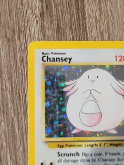 Pokemon TCG Chansey Base Set Holo Rare Card 3/102 1999 Base Set LP - Image 2