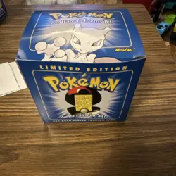 Pokemon Mewtwo 23K Gold-Plated Trading Card 1999 blue box factory, sealed ￼ - Image 1