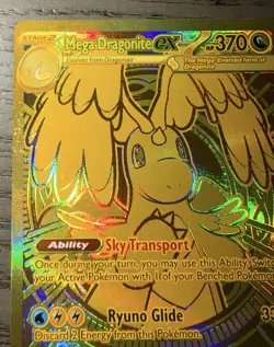 Mega Dragonite Ex 295/217 GOLD HYPER RARE POKEMON ASCENDED HEROES - Image 2
