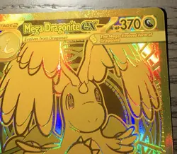 Mega Dragonite Ex 295/217 GOLD HYPER RARE POKEMON ASCENDED HEROES - Image 3