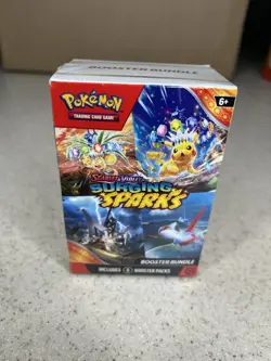 Pokemon TCG Scarlet Violet Surging Sparks Booster Bundle 6 Booster Packs Sealed - Image 1