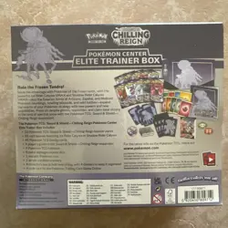 Pokemon Chilling Reign Pokemon Center ETB Elite Trainer Box SEALED NEW - Image 2
