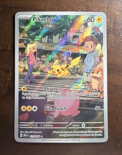 Pokemon Pikachu 173/165 Illustration Rare Holo Scarlet & Violet 151 English NM - Image 1