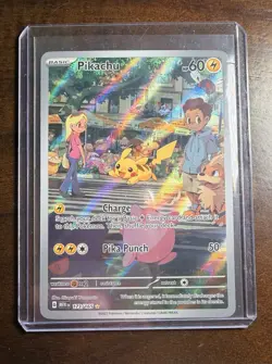Pokemon Pikachu 173/165 Illustration Rare Holo Scarlet & Violet 151 English NM - Image 3