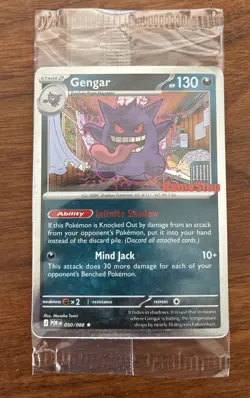 Pokemon GameStop Stamped Exclusive Gengar Promo Sealed 050/088 - Image 2
