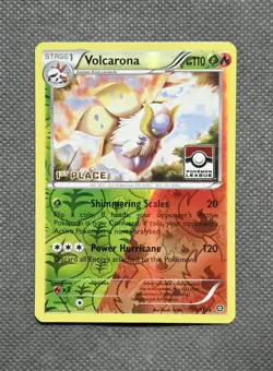 Volcarona 15/114 Reverse Holo Pokemon League 1st Place (2016) XY Steam Seige TCG - Image 1
