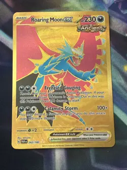 Pokemon TCG Roaring Moon ex Paradox Rift 262/182 Holo Hyper Rare - Image 1