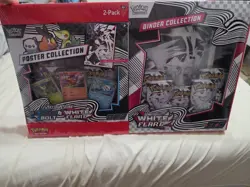 Pokemon TCG Scarlet & Violet Black Bolt & White Flare Binder Poster Box Snivy - Image 1