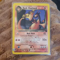 Pokemon Dark Charizard 21/82 Team Rocket Rare Regular 80 HP Stage 2 English + 4. - Image 1