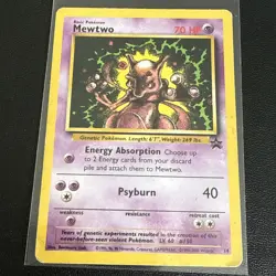 1999 Pokemon TCG Mewtwo #14 Black Star Promo 14 — Pokemon Movie MP 🔮 - Image 1