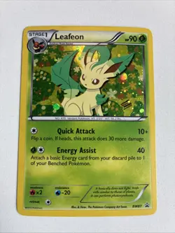 2013 POKEMON BLACK & WHITE PROMO BW87 LEAFEON-HOLO SYLVEON COLLECTION - Image 1