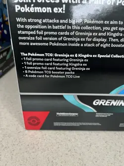 Pokemon Greninja EX and Kingdra EX Special Collection Box – Sealed –small damage - Image 4