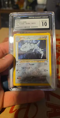 2000 Pokemon Neo Genesis 1st Edition Steelix Holo #15/111 CGC 10 - Image 2