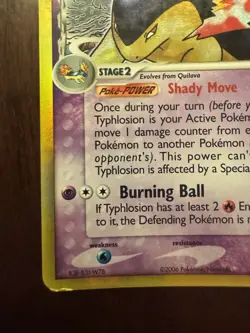 2006 Pokemon Dragon Frontiers Reverse Holo Typhlosion (Delta Species) 12/101 - Image 5