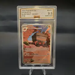 CRUSTLE 130/086 - 2025 POKEMON TCG - BLACK BOLT - BLK - AGS 9.5 MINT+ - Image 1