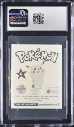 Pokemon 1998 Topps Merlin Series 1 Gengar & Haunter & Gastly CGC 8 Near Mint 😈 - Image 5