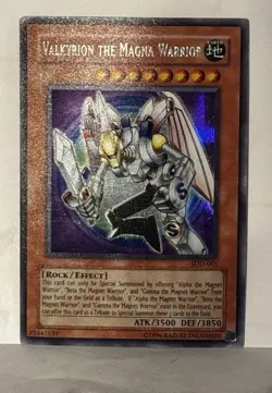 Valkyrion the Magna Warrior SDD-001 Secret Rare MP/DMG Yugioh Vintage Fast Ship - Image 1