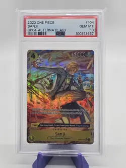 SANJI (OP04-104 SR) Alt Art PSA 10 - One Piece - Image 1
