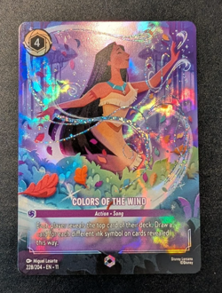 Disney Lorcana Winterspell Colors of the Wind Enchanted Foil #228/204 - Image 1