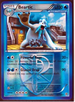 2012 POKEMON RARE BEARTIC #41 & CUBCHOO #40 - PLASMA STORM - REVERSE HOLO NM - Image 2