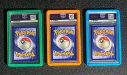 1999 Pokemon Base Set, PSA 7 Big 3! Venusaur #15, Charizard #4, & Blastoise #2 - Image 2