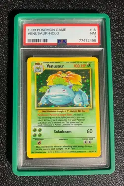 1999 Pokemon Base Set, PSA 7 Big 3! Venusaur #15, Charizard #4, & Blastoise #2 - Image 3
