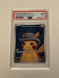 Pokemon Pikachu with Grey Felt Hat – PSA 9 – Van Gogh Promo – SVP 085 - Image 1
