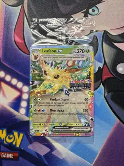 SEALED Leafeon EX 006/131 Prismatic Evolutions Stamped Promo Pokemon TCG - Image 1
