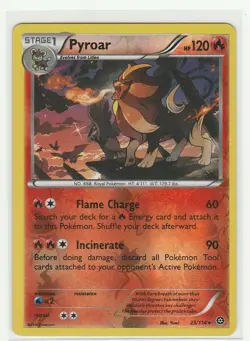 Pyroar - 23/114 - Rare - Reverse Holo - Steam Siege - Pokemon TCG - Image 1