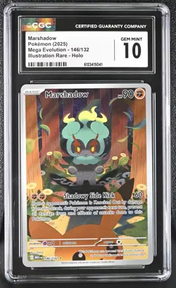 Marshadow 146/132 CGC 10 - 2025 Pokemon ME Mega Evolution Illustration Rare - Image 1