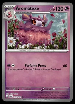 Aromatisse (Master Ball Pattern) NM 039/131 SV: Prismatic Evolutions Pokemon - Image 1