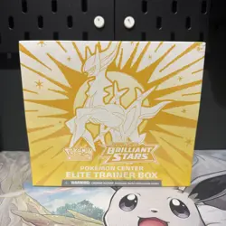 Pokemon TCG Brilliant Stars Pokemon Center Elite Trainer Box ETB Factory Sealed - Image 1