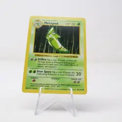 NM - Shadowless Base Set Metapod 54/102 WOTC Vintage Pokemon TCG - Image 1