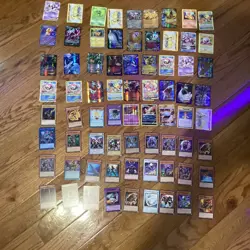 Pokemon TCG & Yu-Gi-Oh! TCG Mixed Lot 64 Cards Holo Regular English Pikachu - Image 1