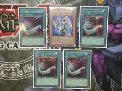 Yu-Gi-Oh! 5x Promo Valkyrion Magnet, Harpyien-Flederwisch Prismatic Secret Rare - Image 1