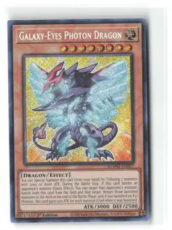 Galaxy-Eyes Photon Dragon BLMM-EN007 Secret Rare 1st Edition Yu-Gi-Oh! - Image 1