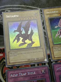 Yu-Gi-Oh! 9x Promo SDD Seiyaryu, Acid Trap Hole, Salamandra Prismatic Secret - Image 2